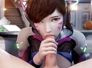 3D Compilation: Overwatch Dva Blowjob Missionary Fuck Widowmaker Ma...