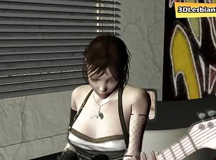 Punk lesbian girl has sex with her friend
