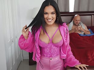 Katana Kombat and Alina Belle fucked by one lad at the same time