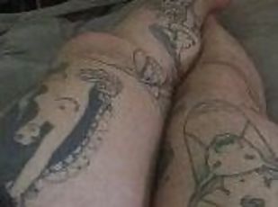 amatieris, pēdas, fetišs, solo, tetovējums