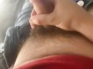 asiático, peluda, masturbação, amador, pénis-grande, sozinho, pénis