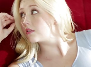 Pale blonde girlfriend Samantha Rone gets licked and fucked
