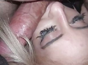 Lingerie Bunny Ahegao Rossi Gagging and Facefucked Ruins Her Makeup...