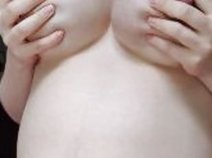Pregnant Belly Button Fetish swollen boobs huge areolas - AerieKris...