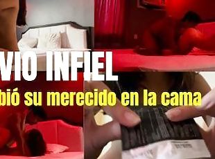 NOVIO INFIEL--- le doy su merecido en la cama y una pequeña sorpres...