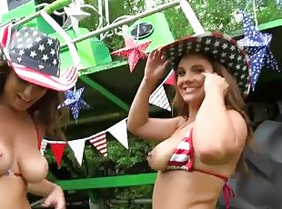 Super horny country babes love celebrating the 4th of July