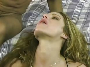 Alexandra Quinn cums multiple times in interracial anal threesome with double penetration