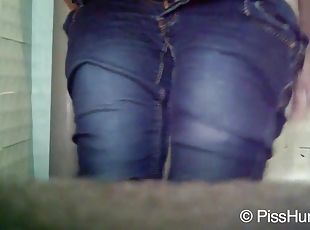 pisser, cam, voyeur, toilette, jeans, caché