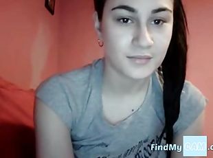 coño-pussy, adolescente, webcam, a-solas, calientapollas, lengua