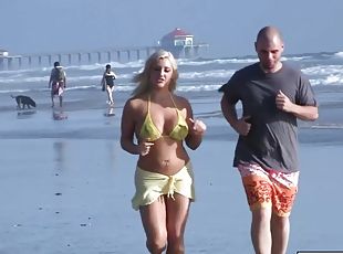 Dayna Vendetta sexy blonde with a fat ass in a bikini, and ends up ...