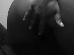 Ebony pillowing humping and moaning for daddy