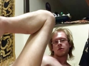 Horny guy fucks ass alone