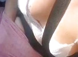 Real amateur homemade wife masturbating in car thinking about being...