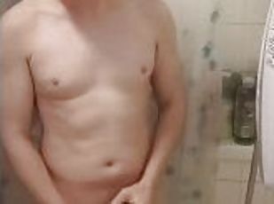 bañando, meando, amateur, gay, fetichista, ducha, a-solas, gay-joven