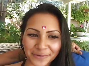 Hot Indian Pussy gets face covered by cum right here