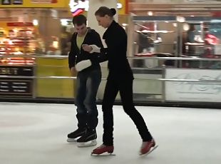 Couple Go Ice Skating Before Turning into The Oral Sex Action
