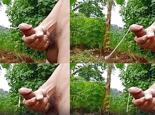INDONESIAN DICK - My 15th video Masturbating Outdoors Again After E...