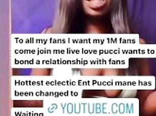 For all my fans looking for 1 million fans going live on YouTube ch...