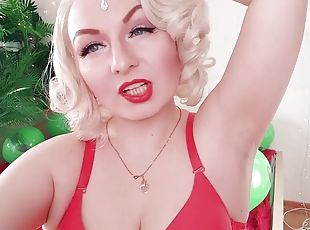 Femdom Video: Mistress in red lingerie teases sweaty armpits Arya G...
