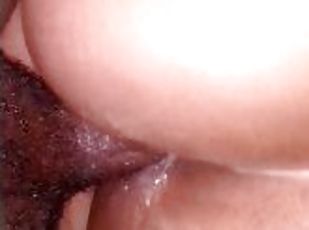 cul, orgasme, amateur, énorme-bite, ejaculation-interne, réalité, bite