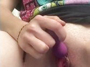 klitta, masturbation, orgasm, amatör, milf, mamma, sprut, brunett