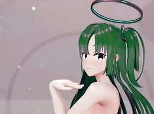 Yuuka Blue Archive Hentai Undress Dance Teddy Bear Playboy Girl MMD...