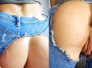 18 year old gets anal fucked in torn jeans FULL