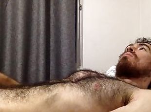 poilue, masturbation, orgasme, giclée, anal, ejaculation-sur-le-corps, énorme-bite, gay, latina, branlette