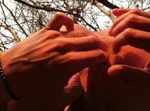 Outdoor twink anal gape - rosebud - wrecked hole