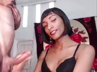 masturbação, transsexual, amador, ébona, interracial, punheta, preto, webcam, branco