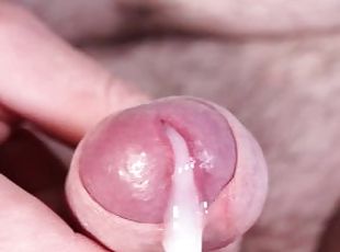 Super close up and slow motion while masturbating small dick and cu...