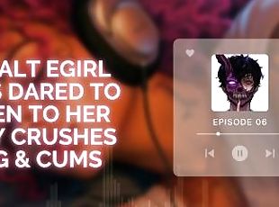Hot E-Girl Gets Dared to Listen to Her E-Boy Crushes Song & Cums [Truth or Dare]