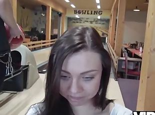 VIP4k. Hunter is looking for amazing sex for money at a bowling alley