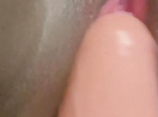 TEASING MY PUSSY WITH A DILDO SQUIRT