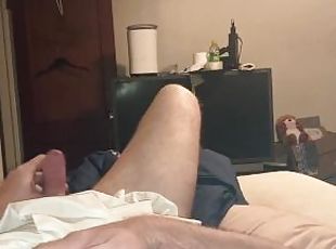Little Sissy Tries to make his Tiny cock Rock Hard POV Teasing Smal...