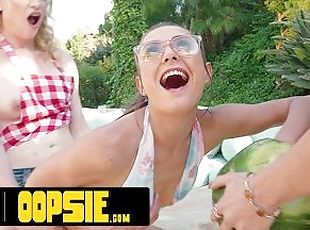 OOPSIE - Trans Babes Erica Cherry & Ariel Demure Fuck Their Cis Les...