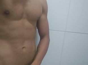 amateur, zakar-besar, brazil, solo, zakar