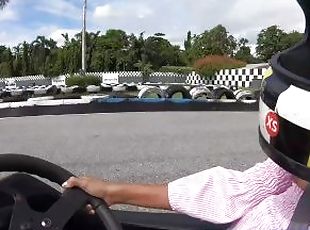 Cute Thai amateur teen girlfriend go karting and recorded on video ...