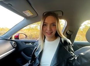 public, russe, écolière, amateur, fellation, ados, fellation-profonde, voiture, ejaculation, blonde