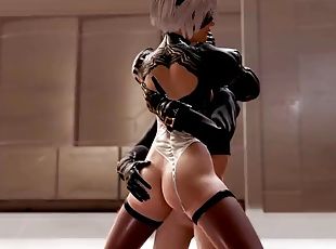 3D Compilation: Nier Automata 2B Commander Anal Fuck Dick Ride Fuck...