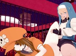 May and Bridget have intense sex in a secret room. - GUILTY GEAR -S...
