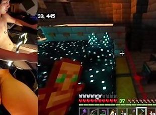 Playing Minecraft Naked Ep.15 Building a dreamy nether tunnel and r...