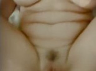 gros-nichons, masturbation, vieux, amateur, ejaculation-sur-le-corps, milf, maman, point-de-vue, jeune-18, ejaculation