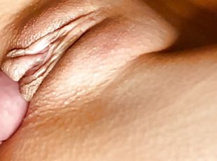 Slow motion female masturbation. close up wet pussy