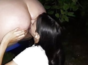 Stranger girl on the first date licked me in the forest - Lesbian_i...