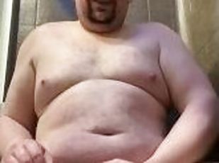 bad, fet, masturbation, amatör, bbw, dusch, ensam, kuk