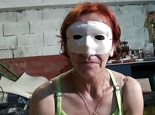 Alexotis is a hot babe with mask who likes being a part of a threesome