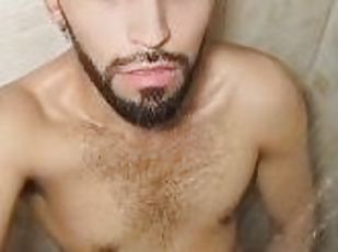 imbaiere, paroasa, masturbare-masturbation, pula-imensa, gay, masturbare, sperma, frumoasa, dus, solo