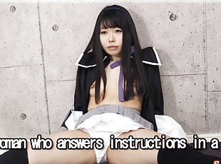 The woman who answers instructions in a deadpan - Fetish Japanese V...