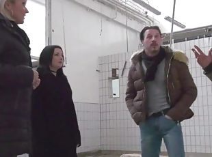 German public foursome meet and fuck amateur groupsex in lostplace